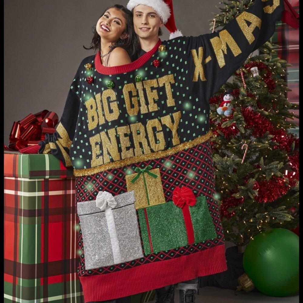 Spencer's Giant Light Up Christmas Sweater Decoration